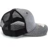 ARIAT Men’s Richardson 112 Snapback Cap, Black Heather with Text Logo, Adjustable Snap Closure, Mesh Back, One Size Fits All