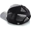 ARIAT Men’s Richardson 112 Snapback Cap, Black Heather with Text Logo, Adjustable Snap Closure, Mesh Back, One Size Fits All